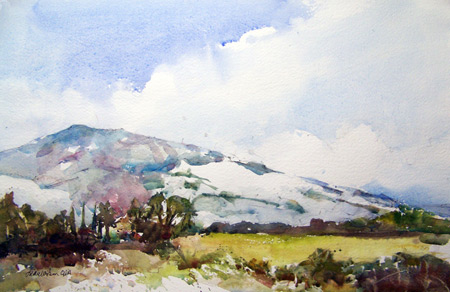 Snow on Mount Diablo